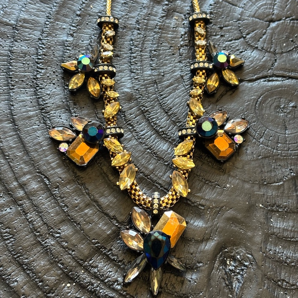 J. Crew Sparkling aurora borealis Statement Necklace